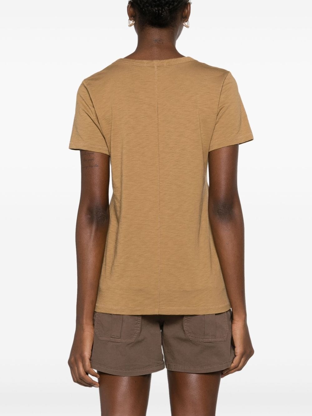 Slub V-neck T-shirt - 4
