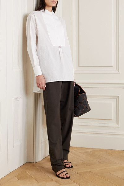 Loewe Oversized embroidered cotton-poplin tunic outlook