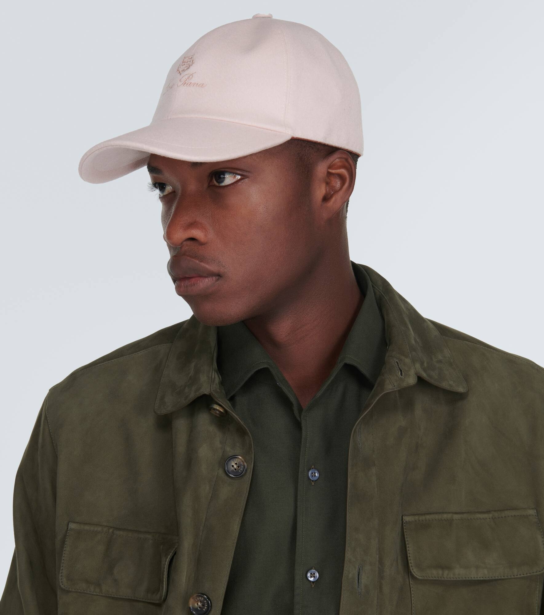 Logo cashmere velvet baseball cap - 3
