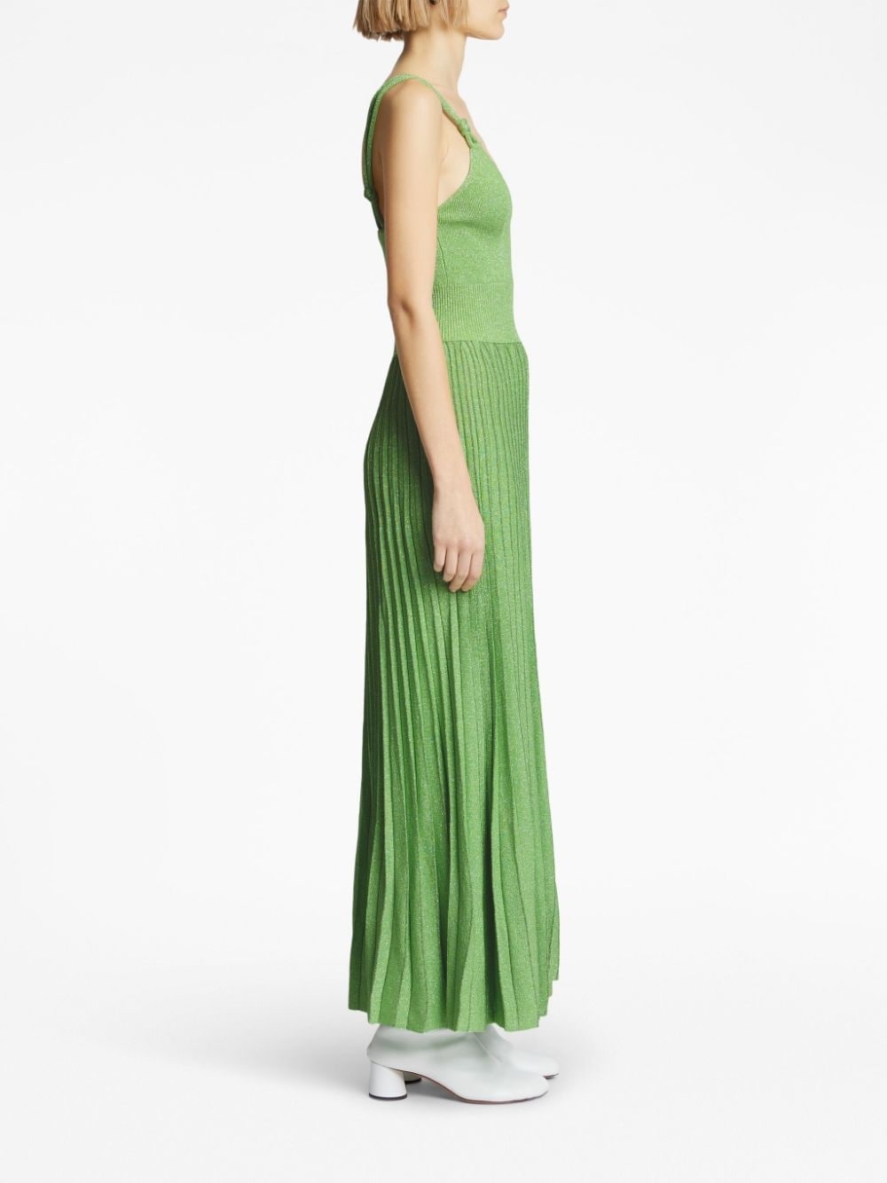 sleeveless pleated midi dress - 3