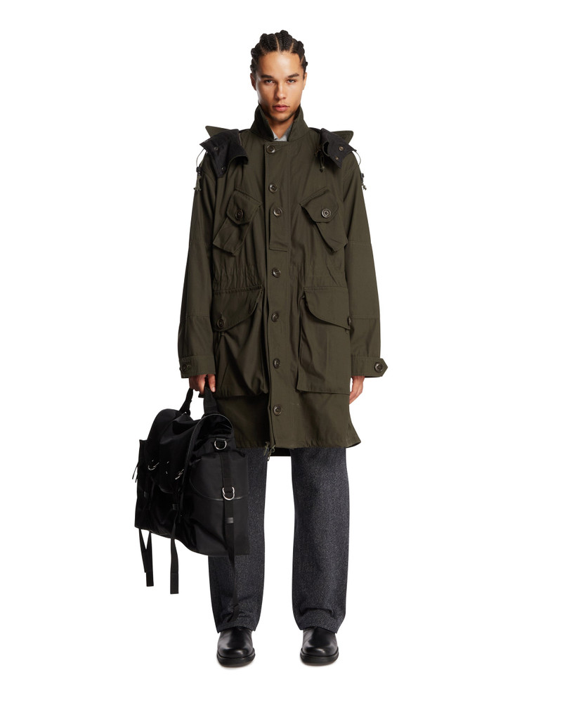 Maison Margiela Green Cotton Multi-Pocket Parka outlook