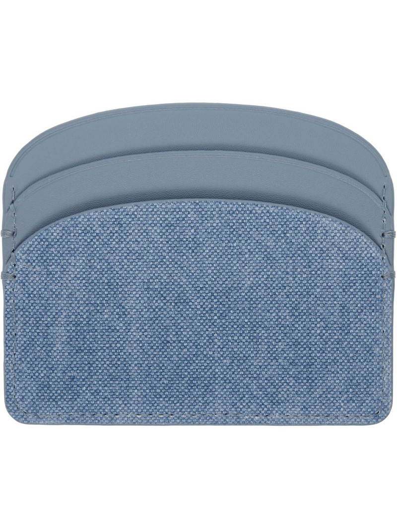 A.P.C. Blue Demi-Lune Card Holder outlook