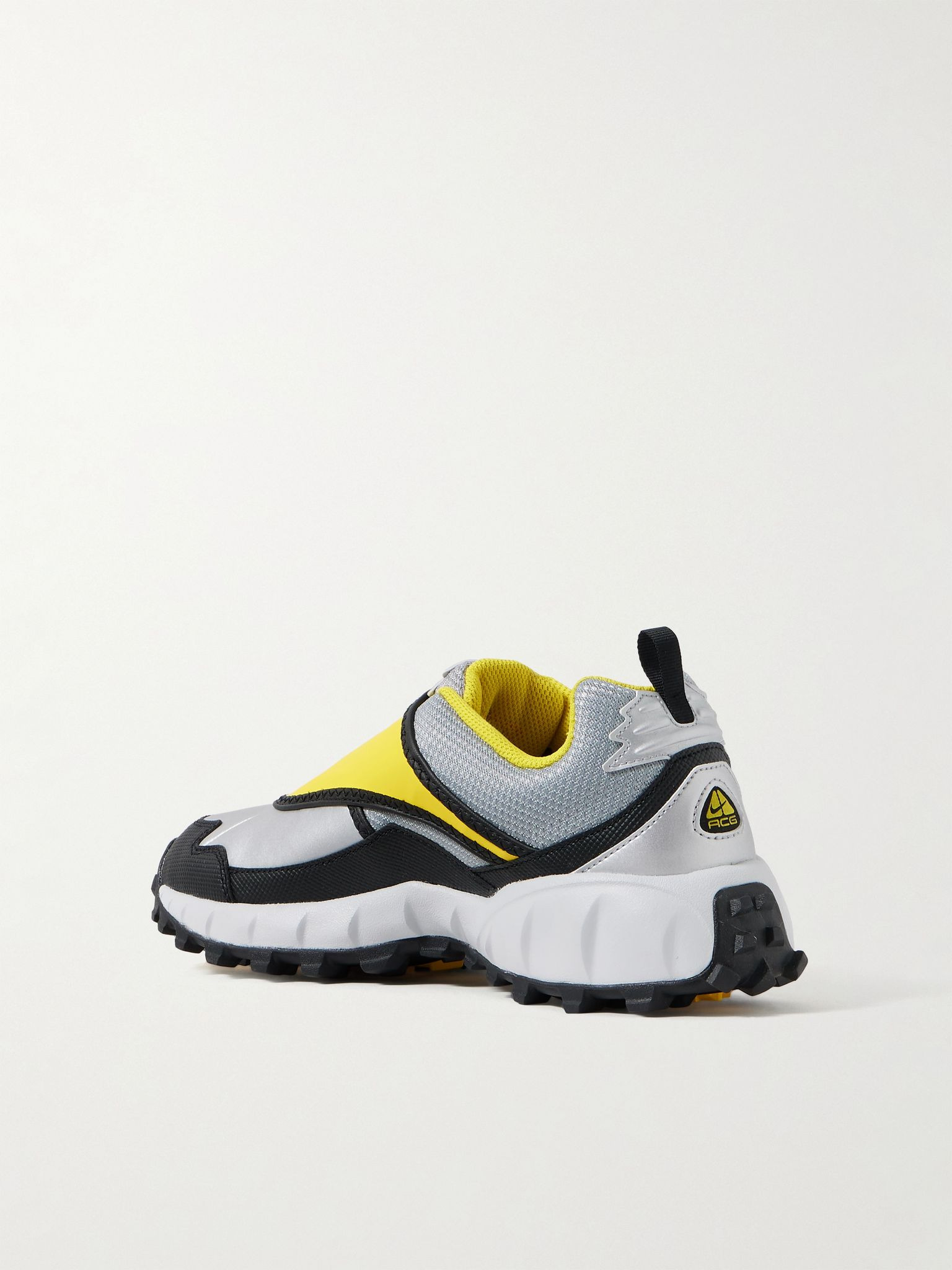 ACG Phassad Mesh and Rubber Sneakers Silver - 4