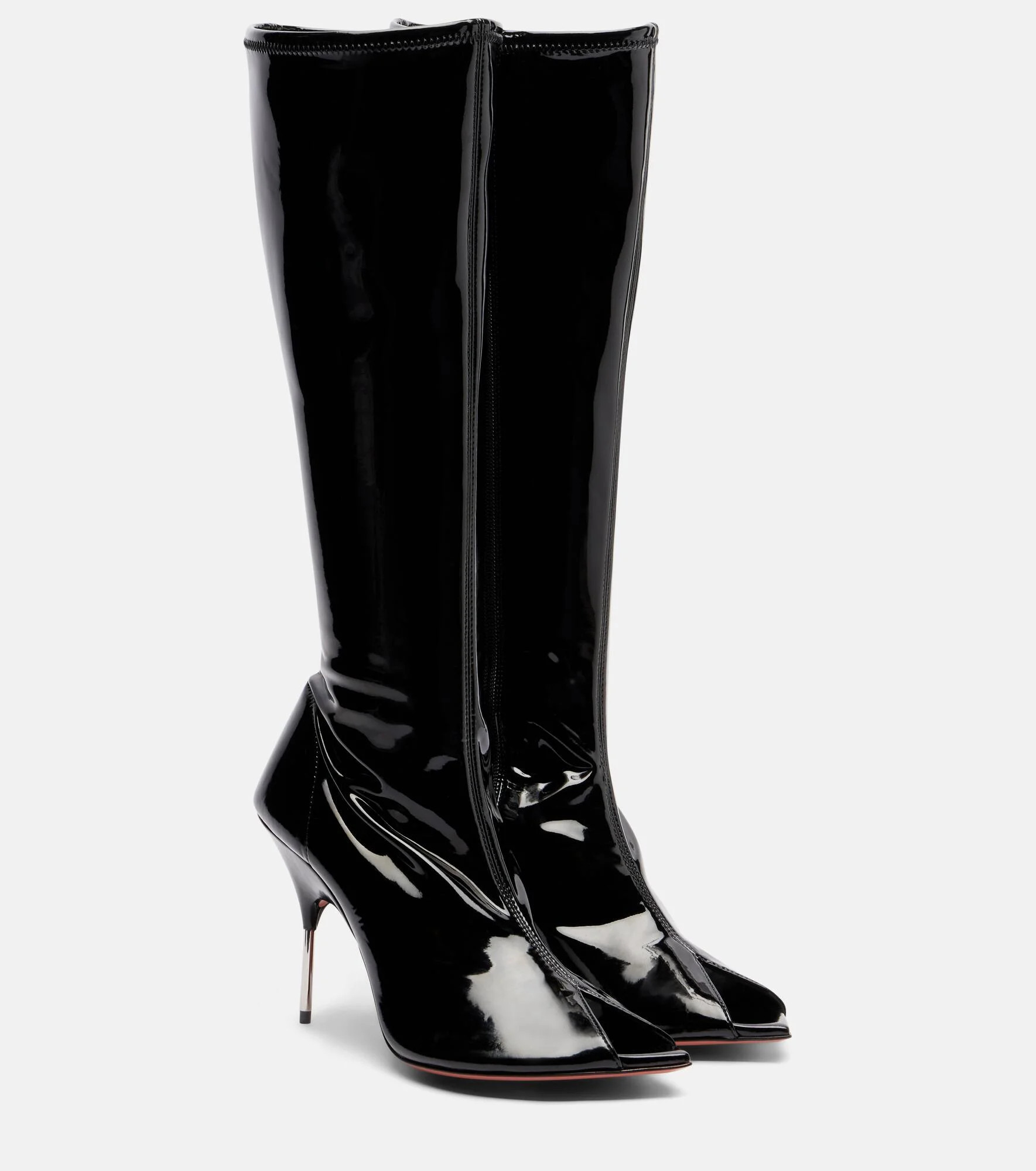 Bruna 95 patent leather knee-high boots - 1