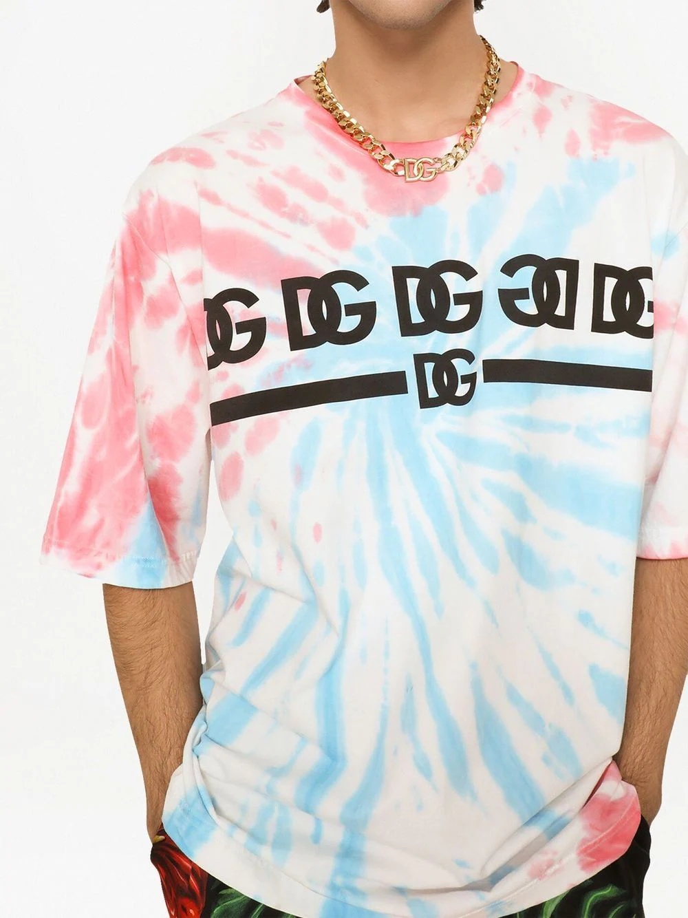 tie-dye print cotton T-shirt - 5