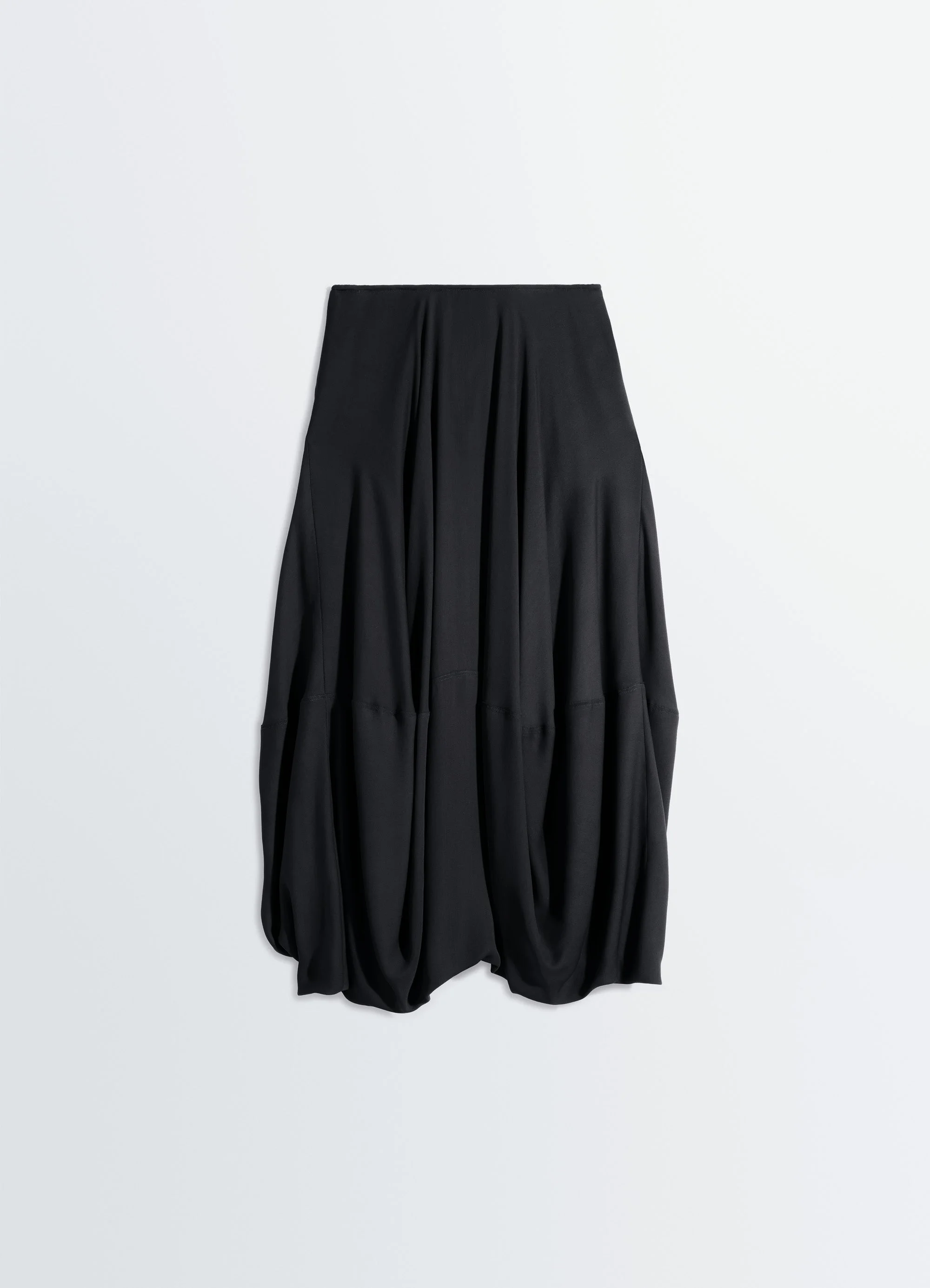 BALLOON SKIRT IN CREPE DE CHINE VISCOSE - 1