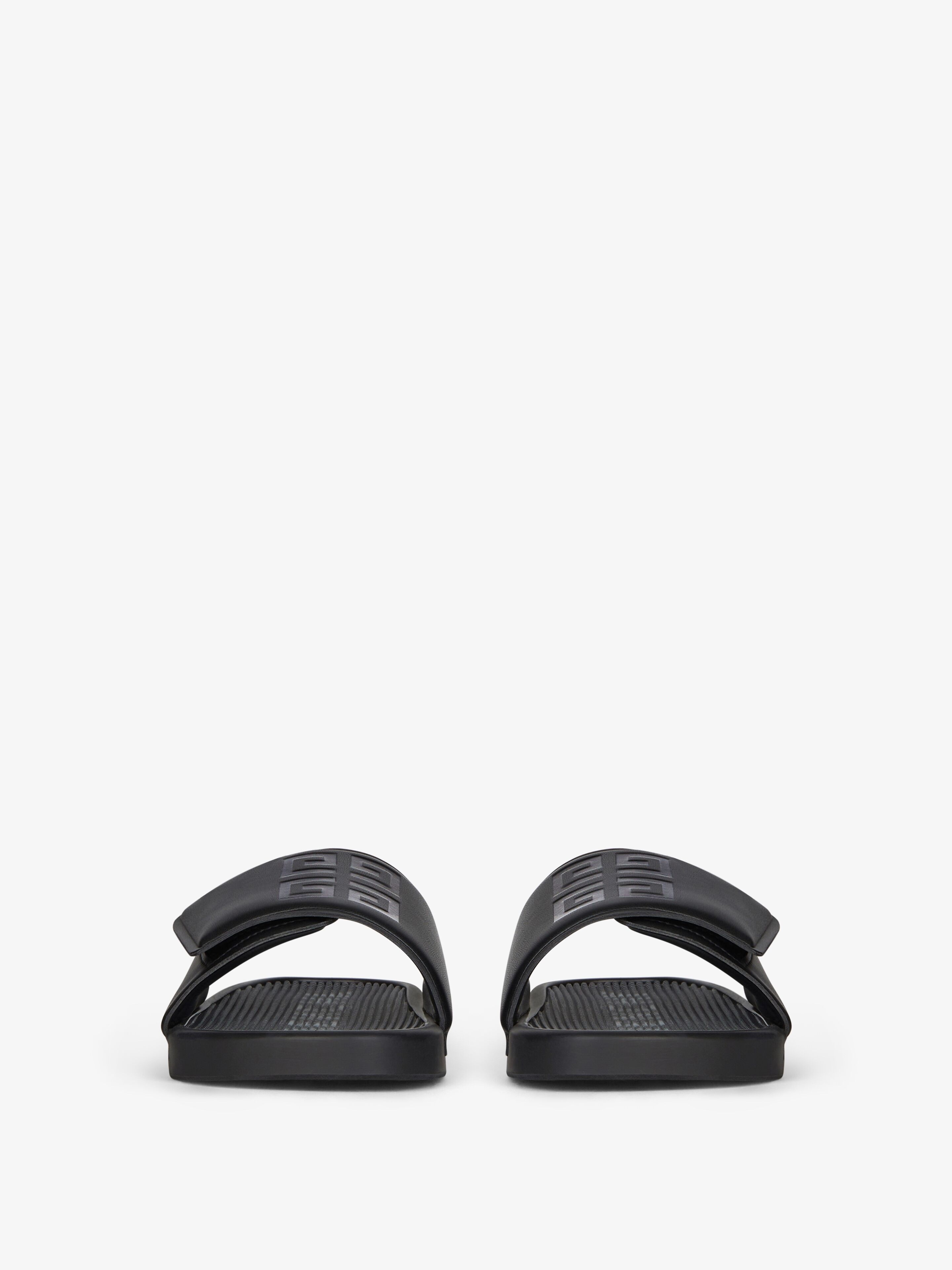 SLIDE FLAT SANDALS IN SYNTHETIC LEATHER - 2