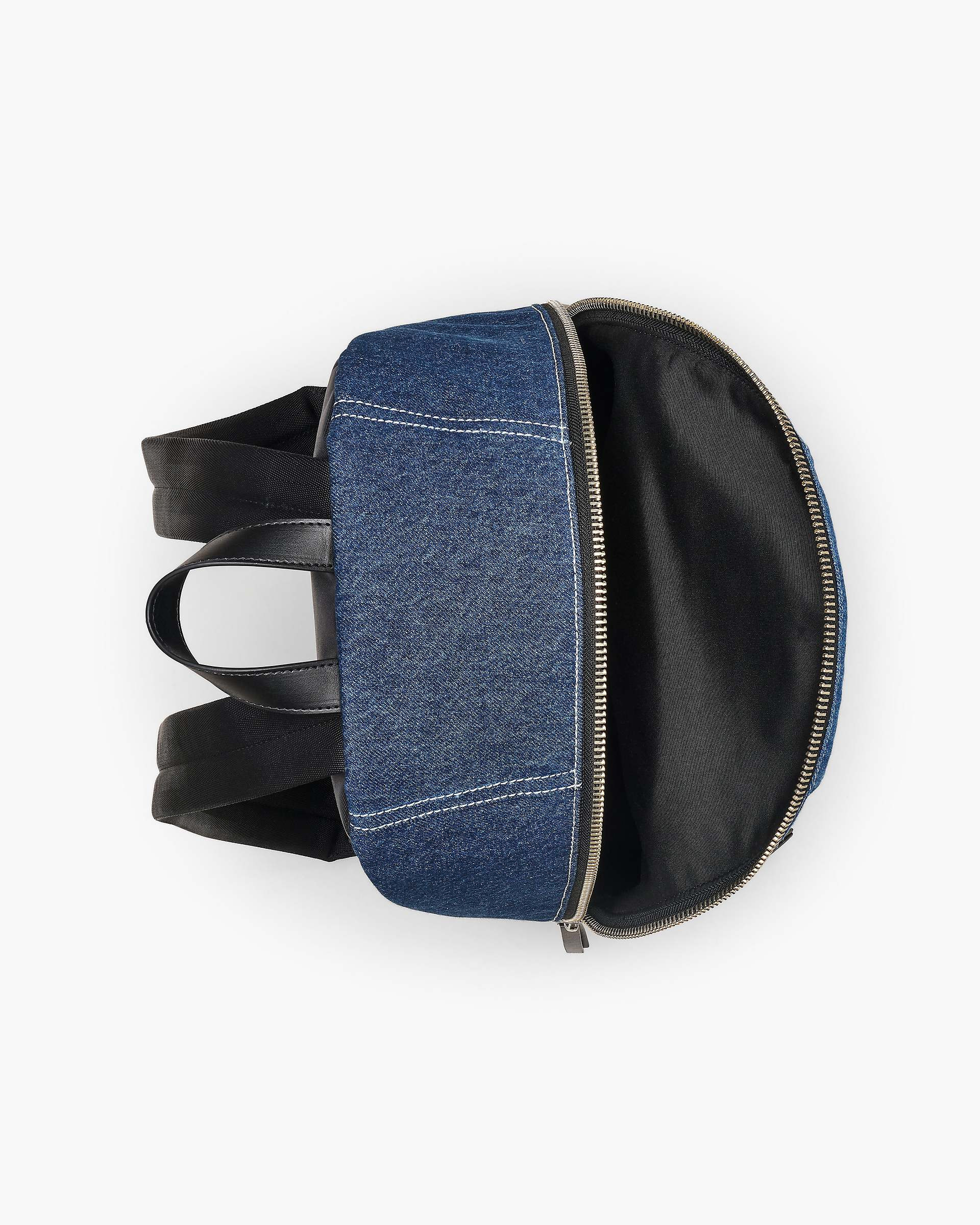 THE BIKER COLORBLOCK DENIM LARGE BACKPACK - 5