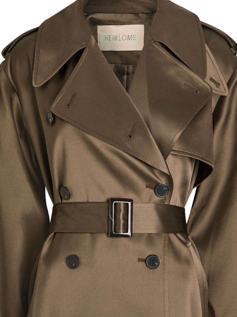 HEIRLOME Maggie belted double-breasted coat outlook