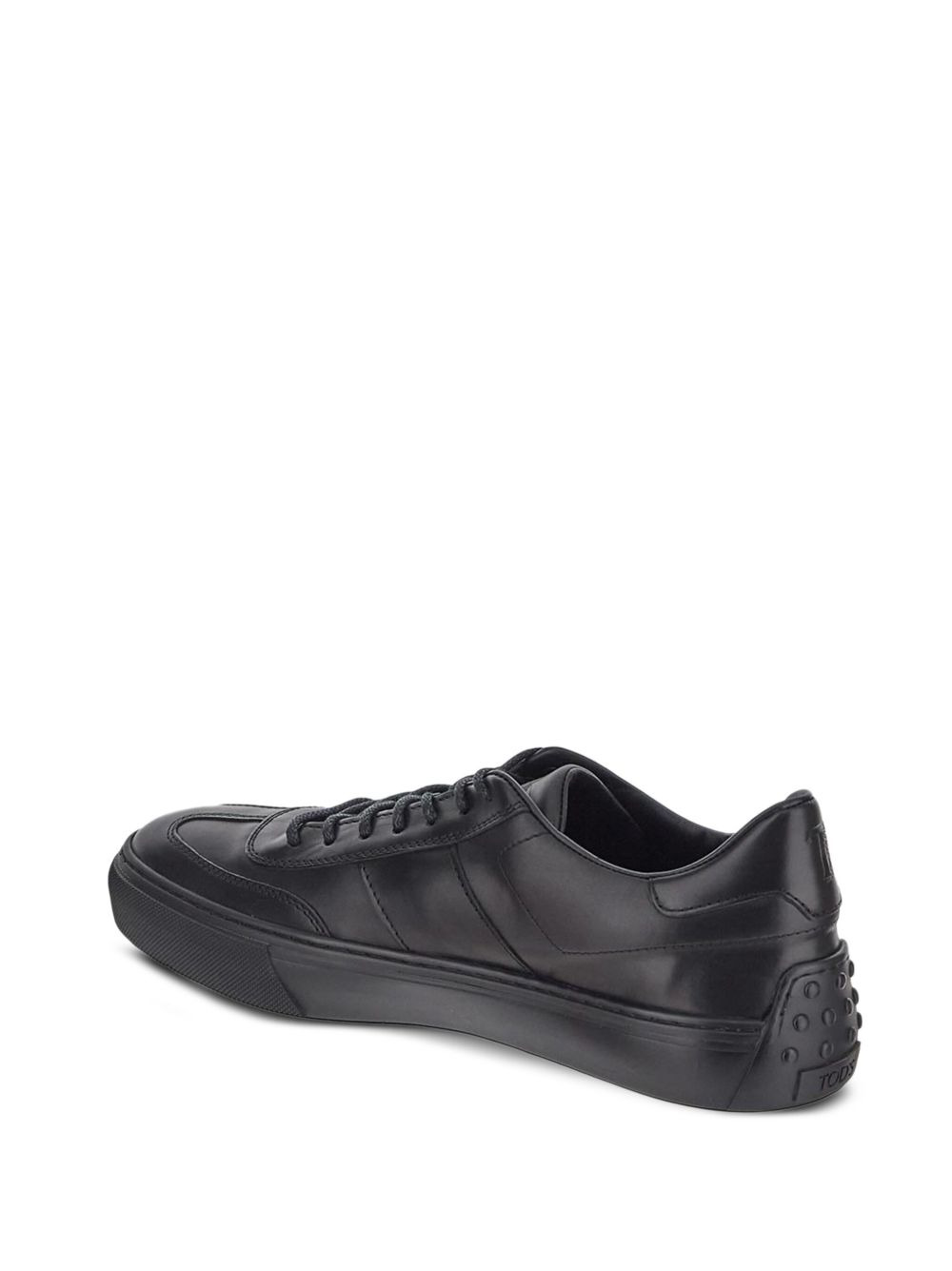 debossed-logo lace-up sneakers - 3