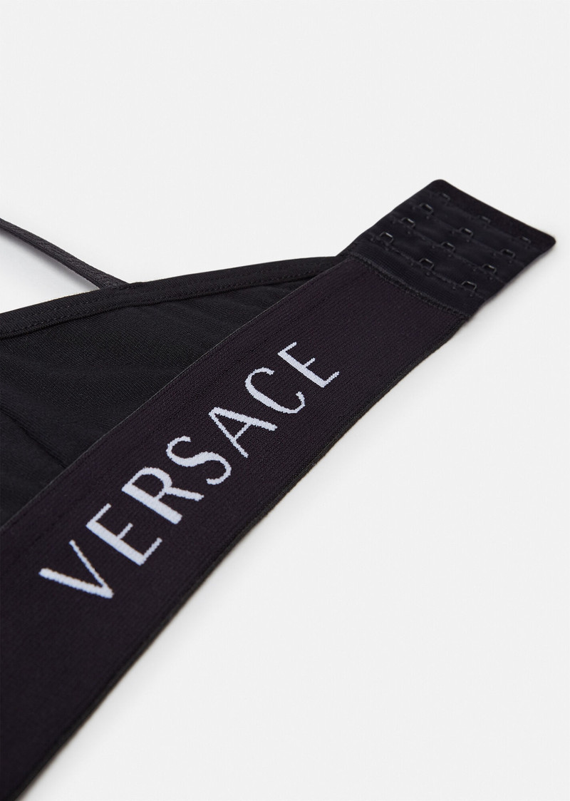 VERSACE Logo Triangle Bralette outlook