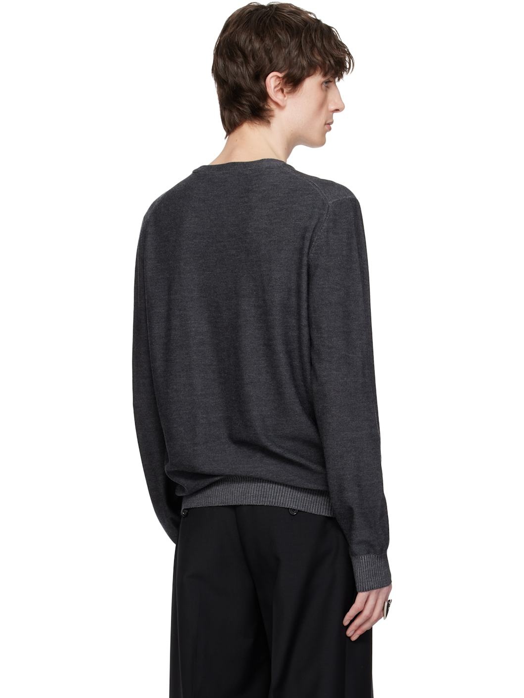 Gray Skull Sweater - 3