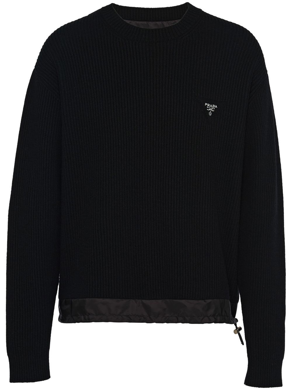 embroidered-logo jumper - 1