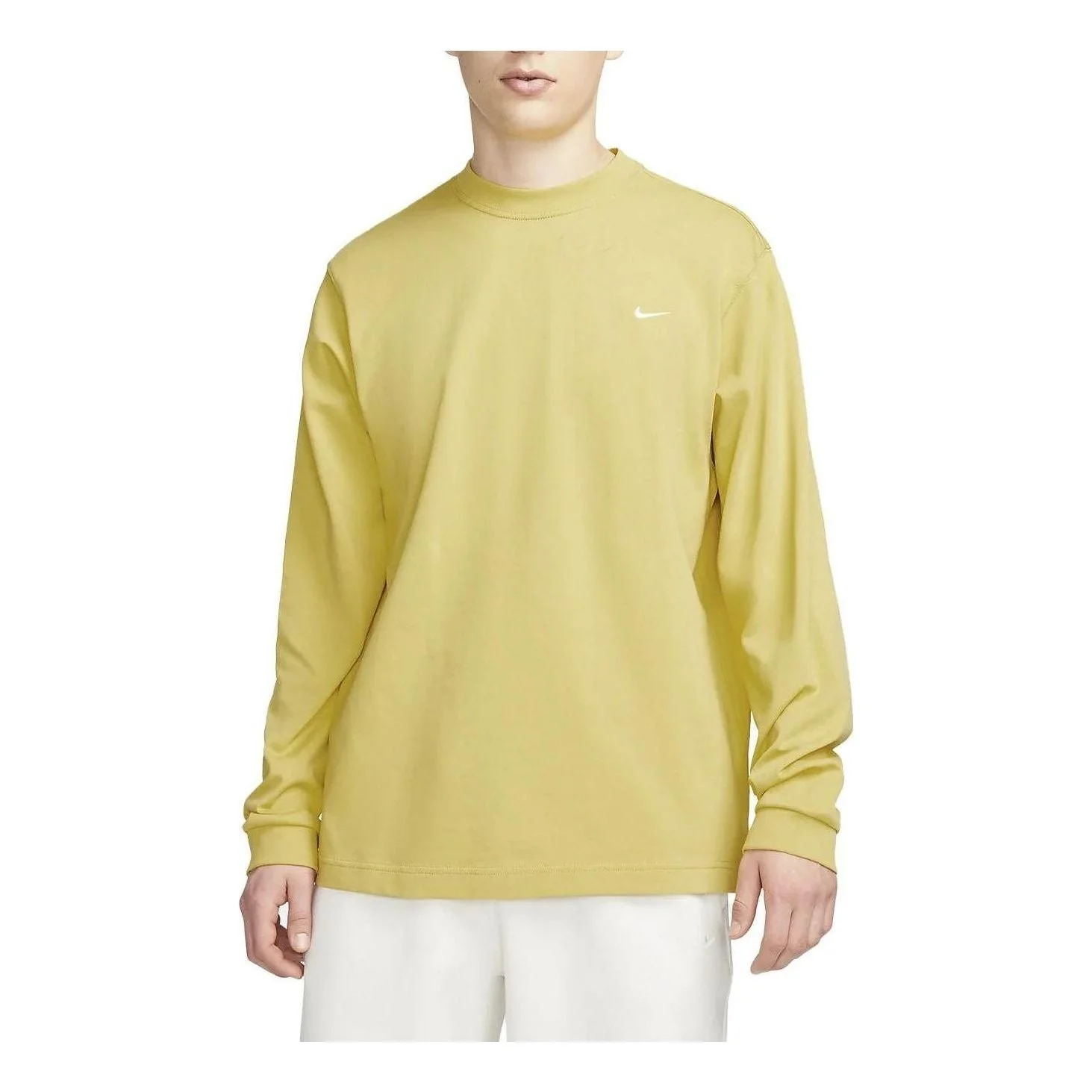 Nike Solo Swoosh Long-Sleeve Top 'Yellow' DX0885-700 - 1