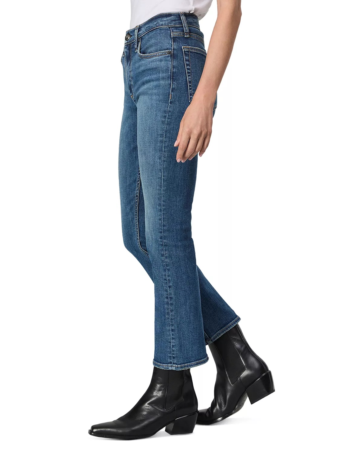 Flexi Peyton Mid Rise Bootcut Jeans in Willow - 4