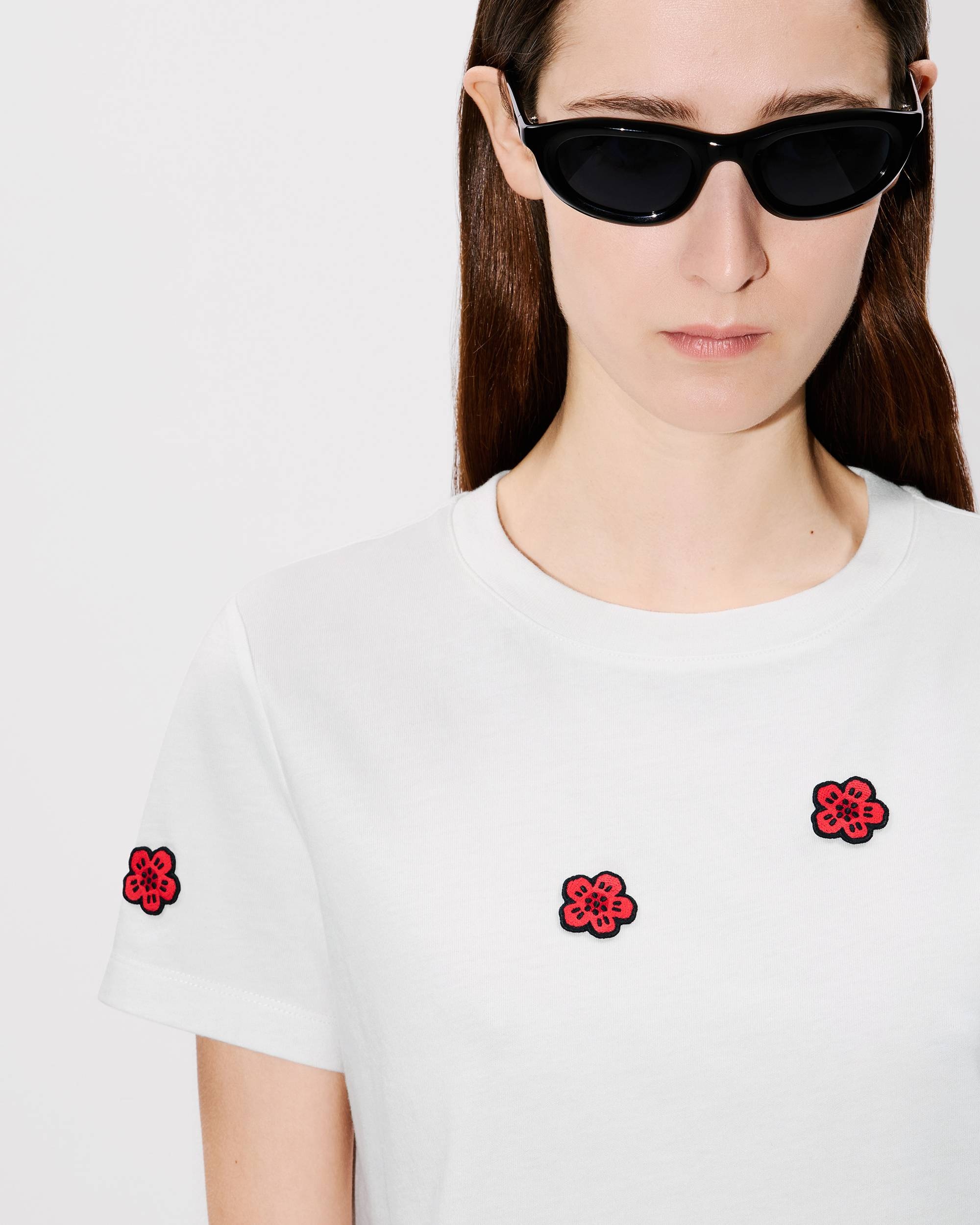 'Boke Flower' classic embroidered T-shirt - 6