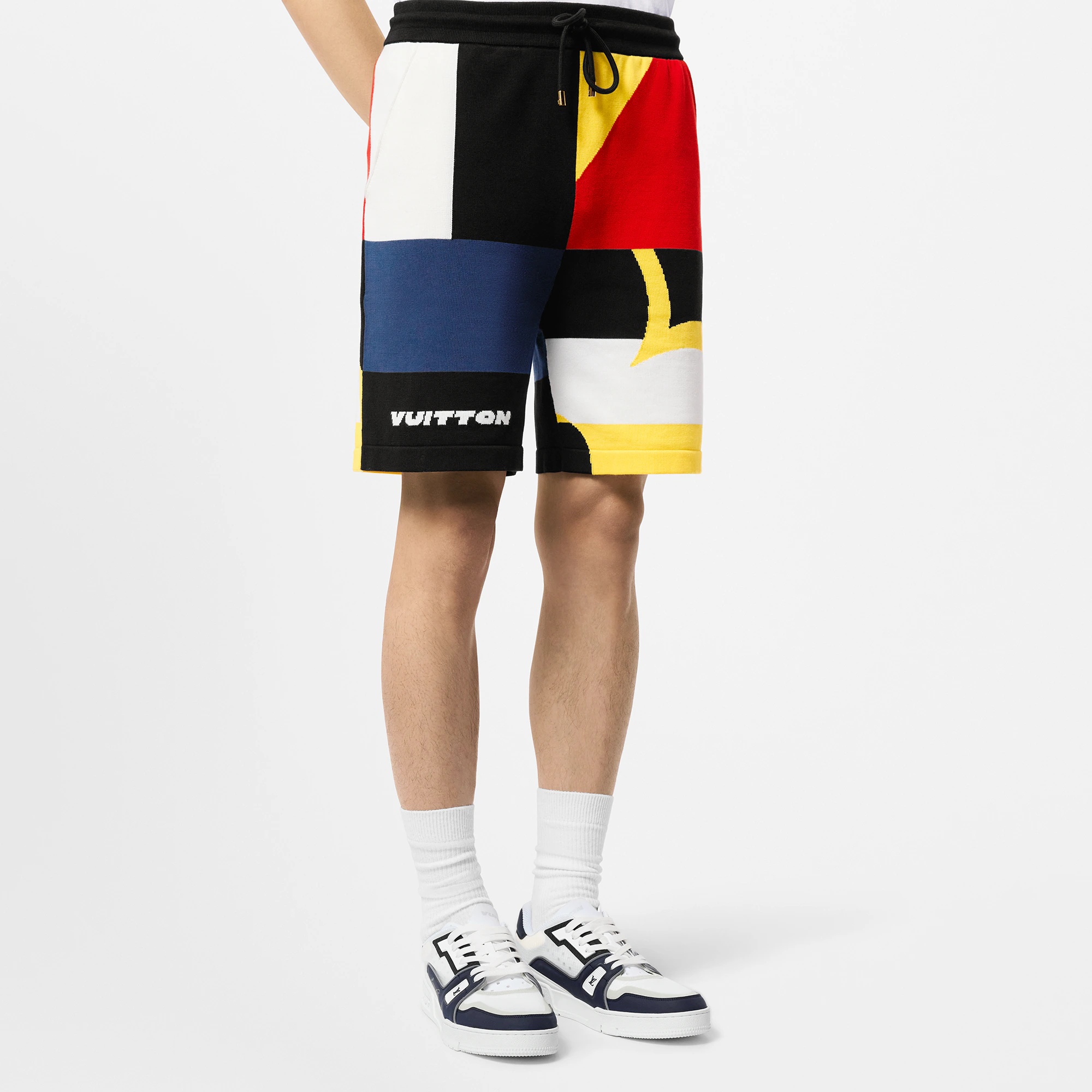 Jacquard Cotton Knit Shorts - 2