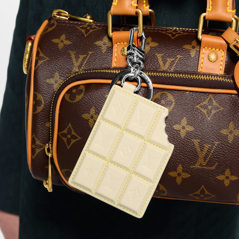LV Chocolate Bar Key Holder and Bag Charm 4