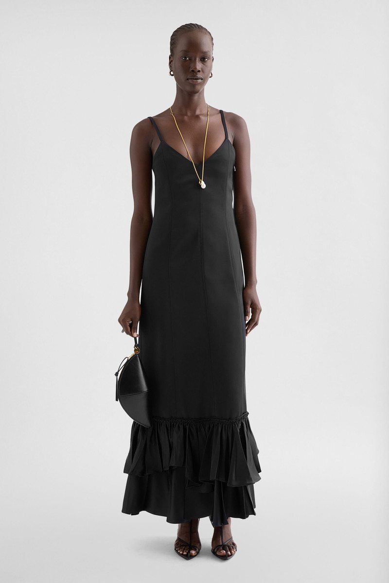 Jil Sander Silk Blend Ruffle Dress outlook