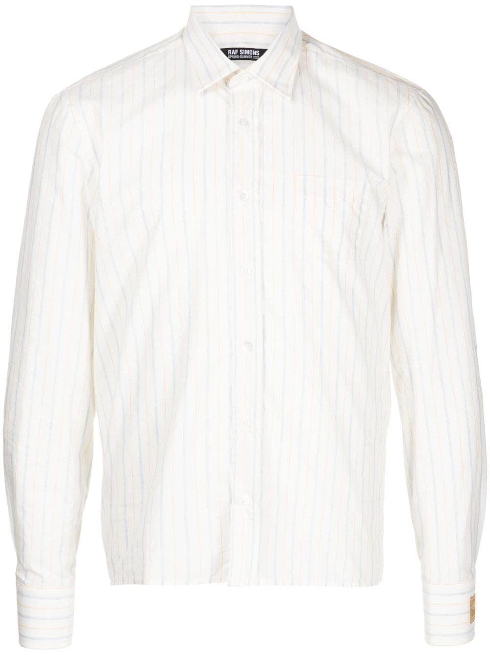 stripe-print long-sleeve shirt