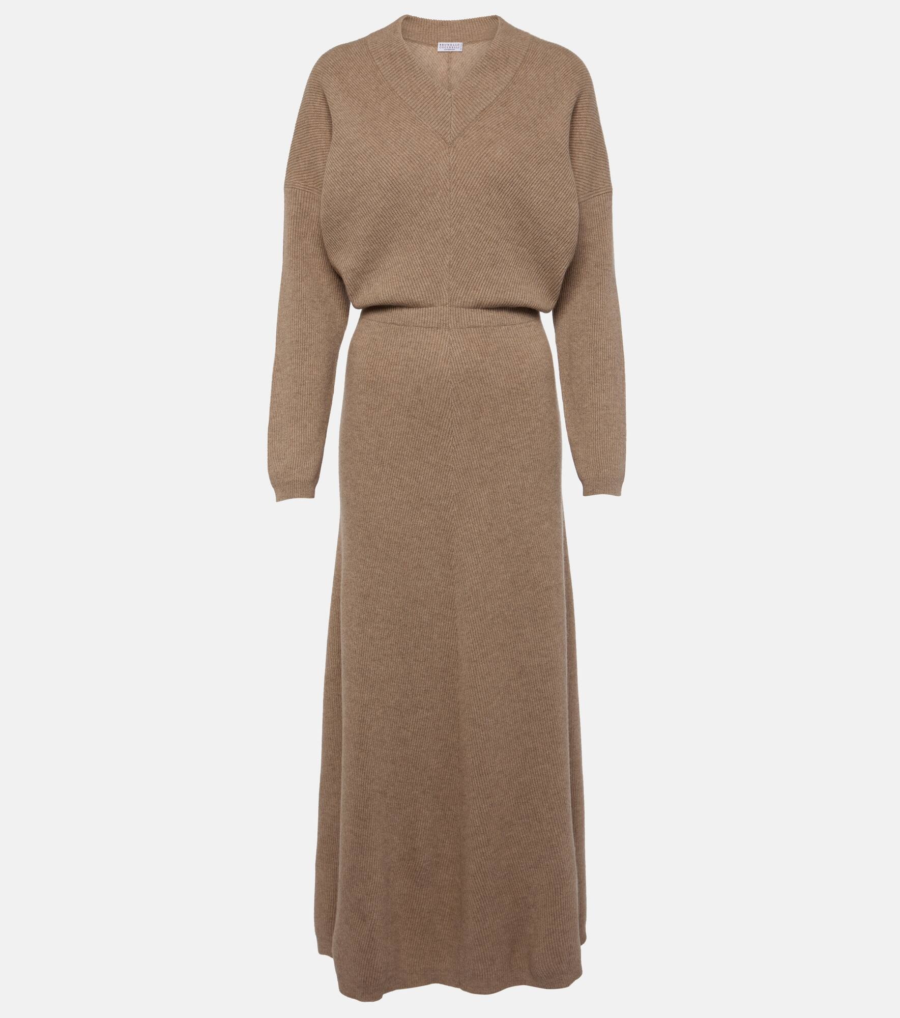 Cashmere midi dress - 1