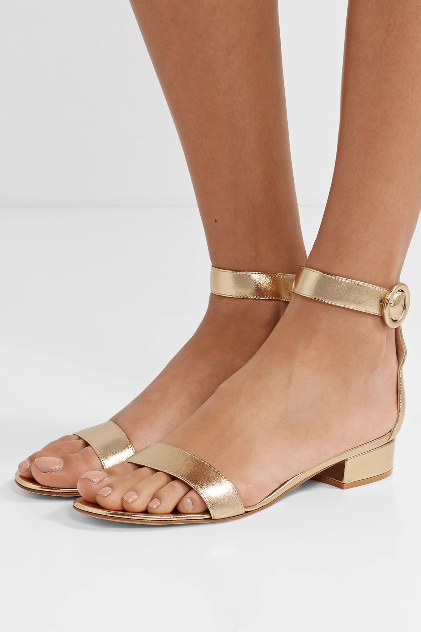 Versilia 20 metallic leather sandals - 2