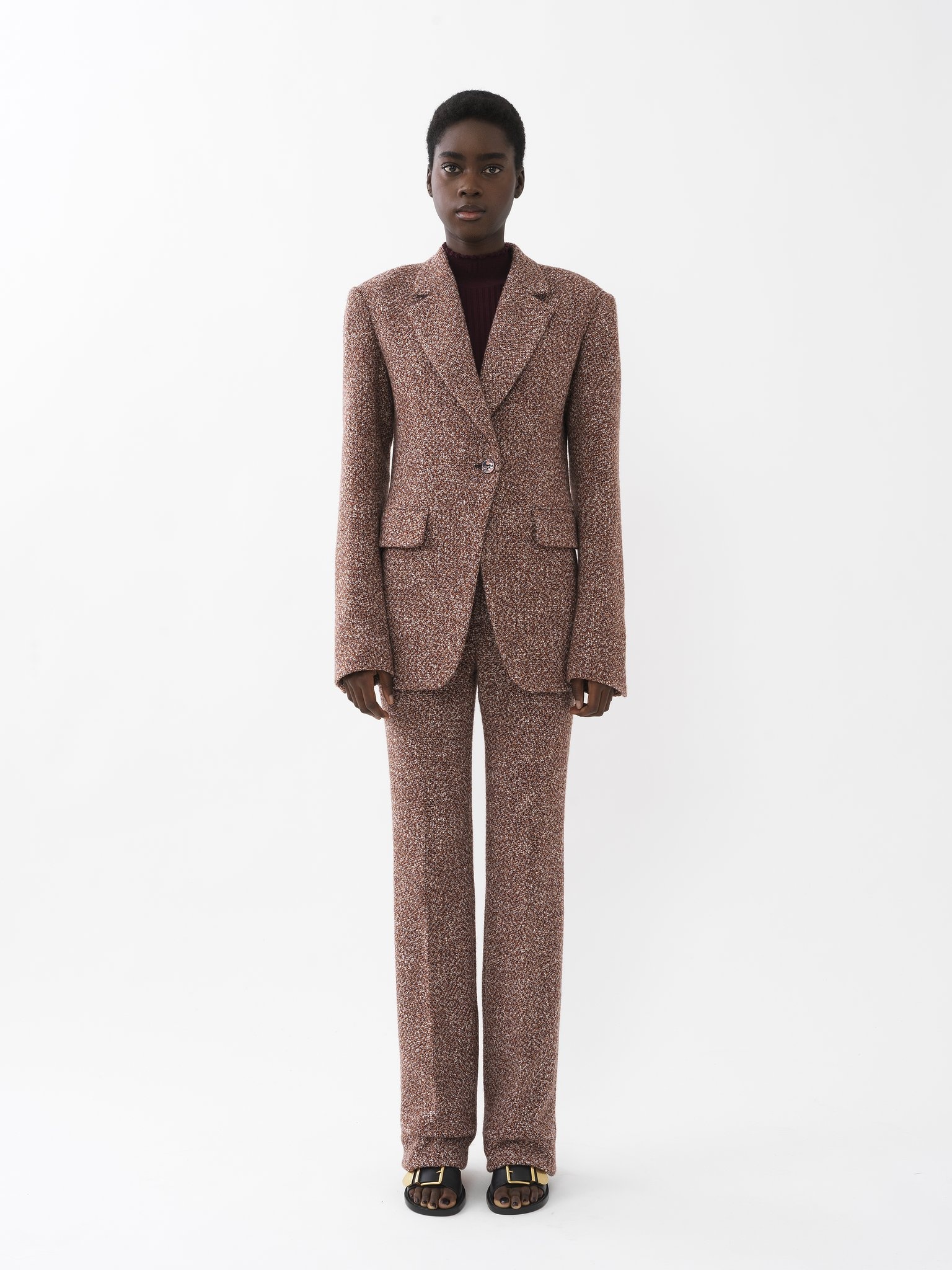 SLIM FLARED PANTS - 2