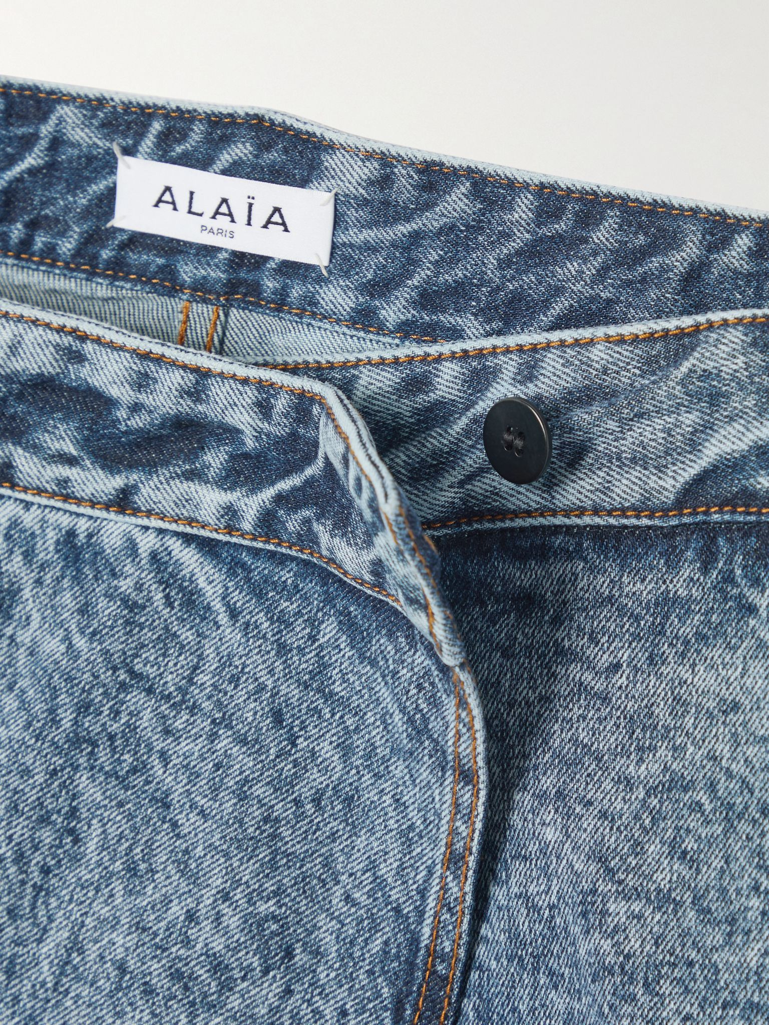 Asymmetric wide-leg jeans Blue - 5