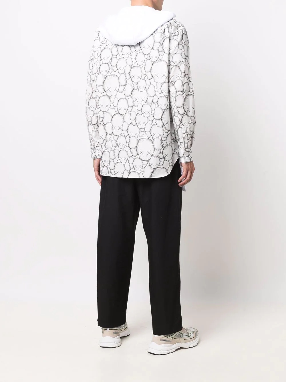 x KAWS graphic-print zip-up hoodie - 8