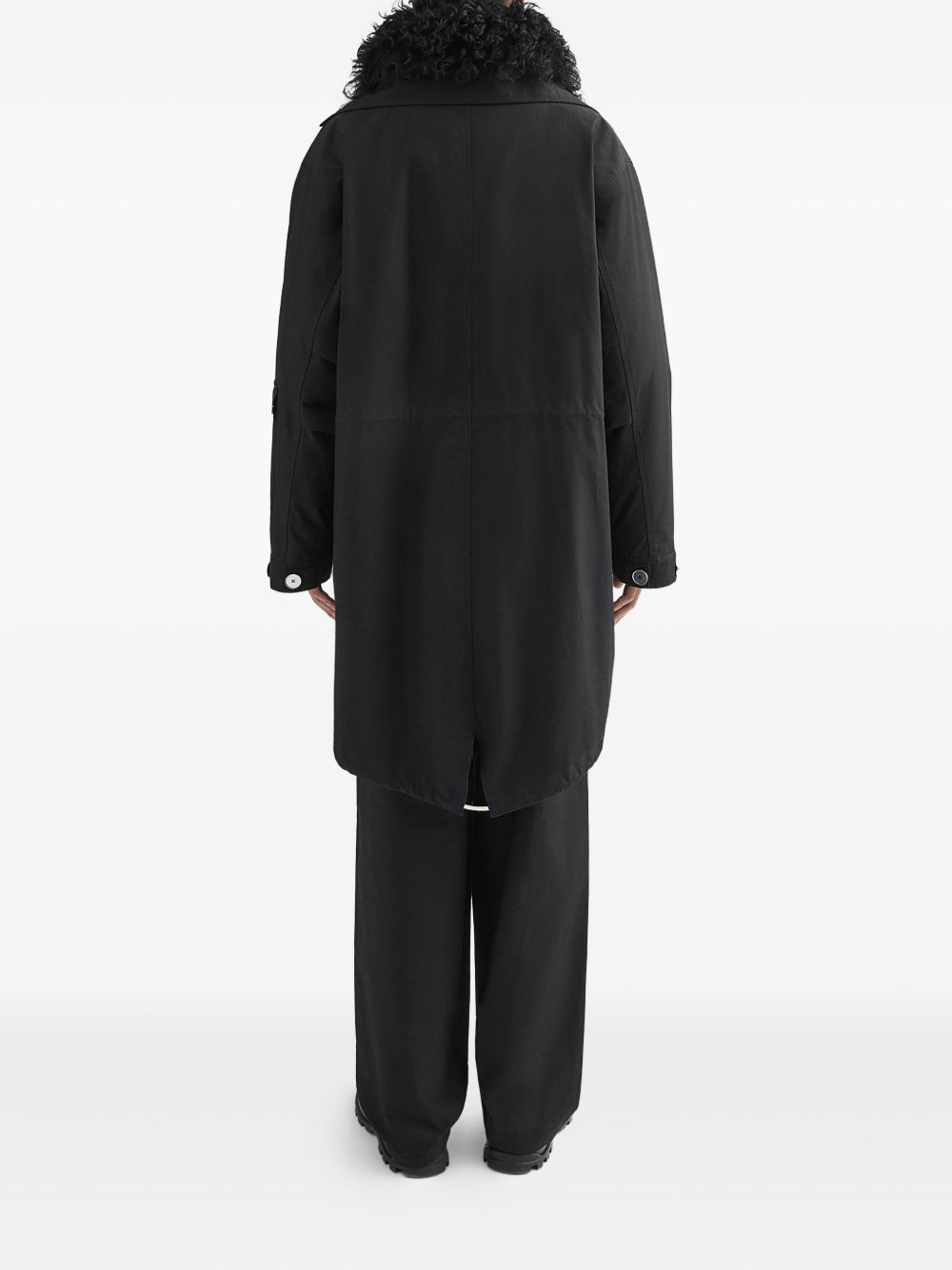 cotton parka coat - 4