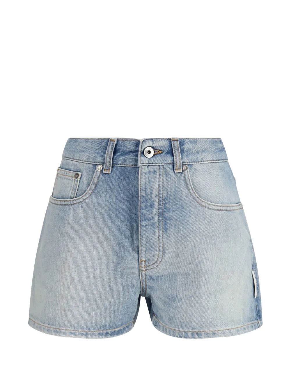 Doll bleached arrow denim shorts - 1