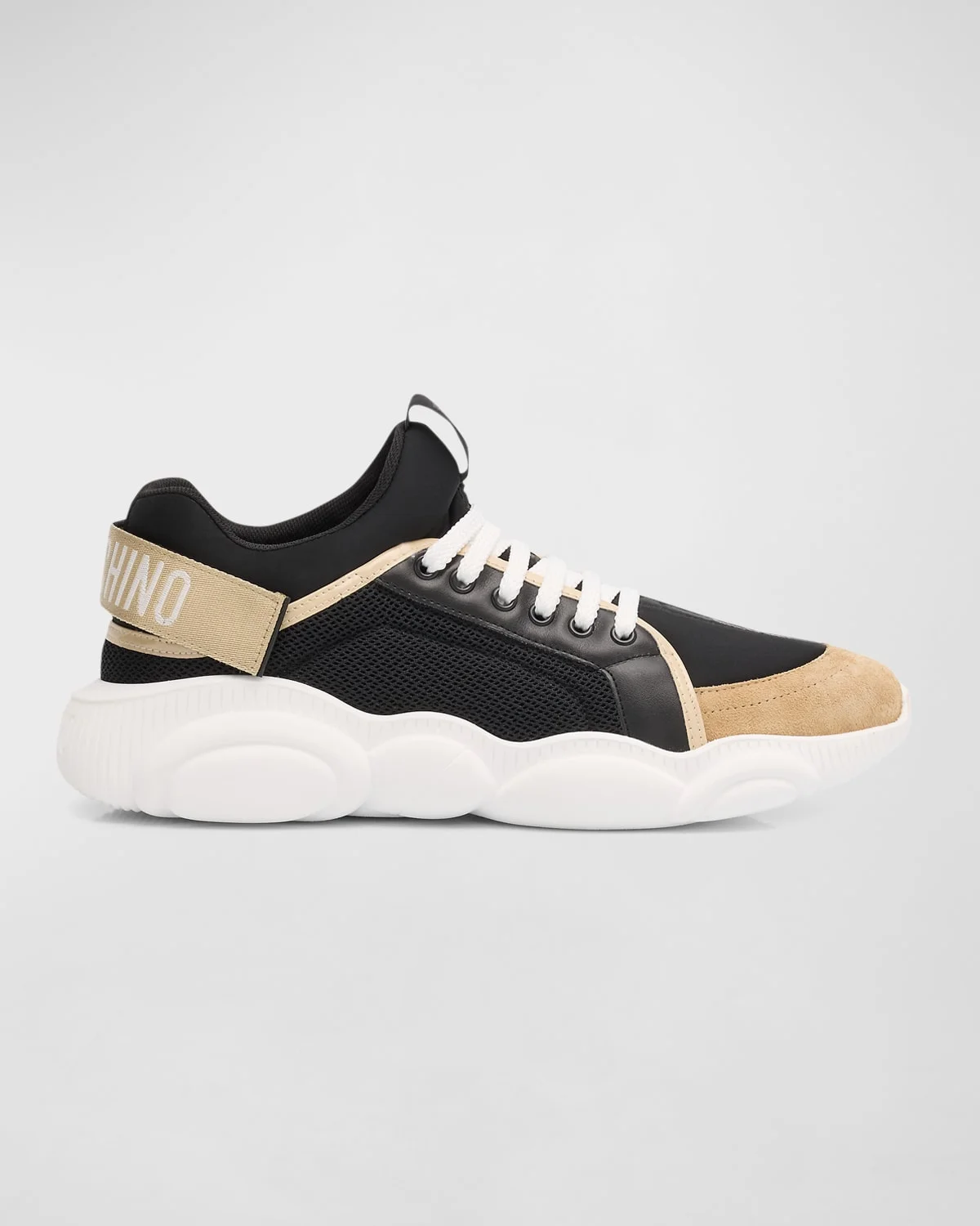 Men's Teddy-Sole Mixed-Media Fashion Sneakers - 1