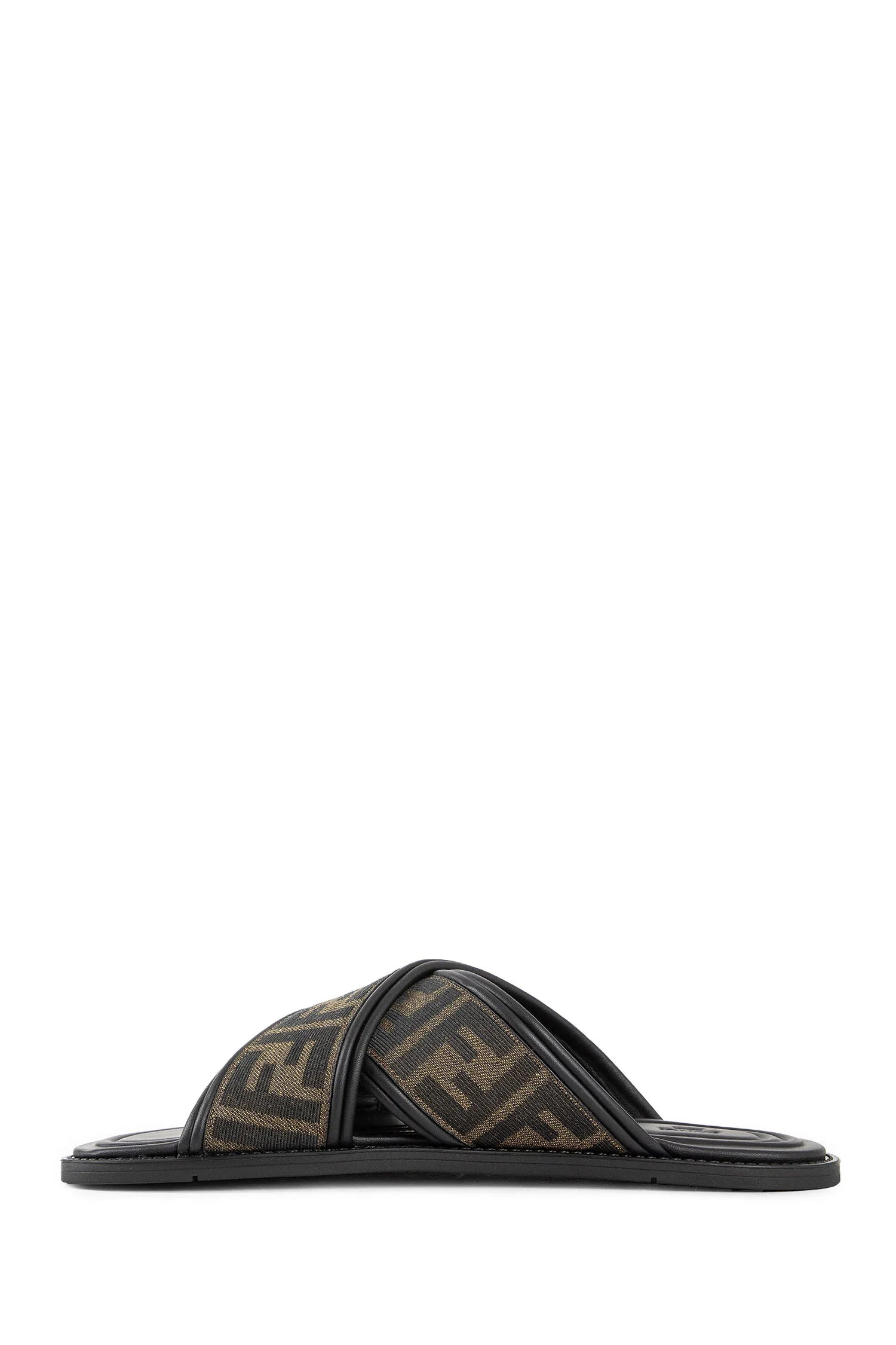 FENDI MAN BLACK SLIDES - 4