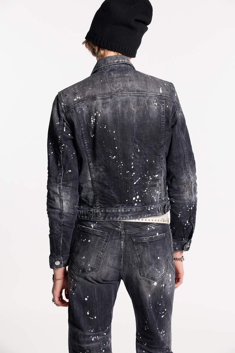 BLACK DIAMOND WASH BOYFRIEND JEAN JACKET - 2