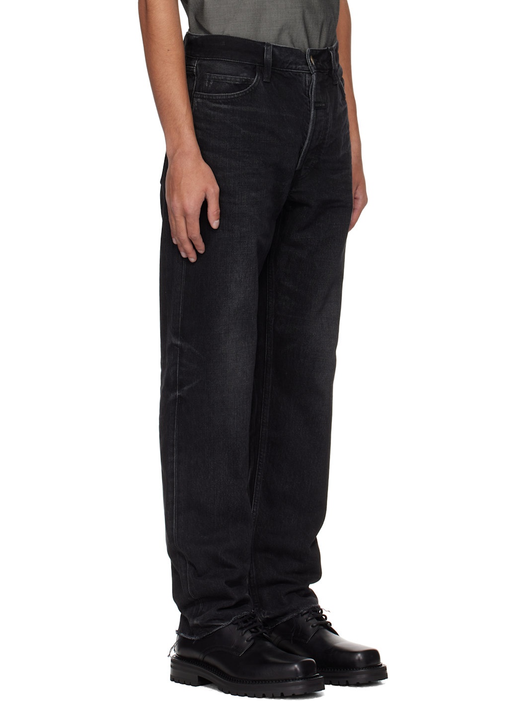 Black Classic 5 Pocket Jeans - 2