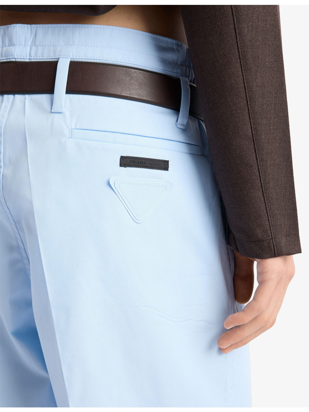 Elasticated-Waist Regular-Fit Cotton-Poplin Bermuda Shorts - 5