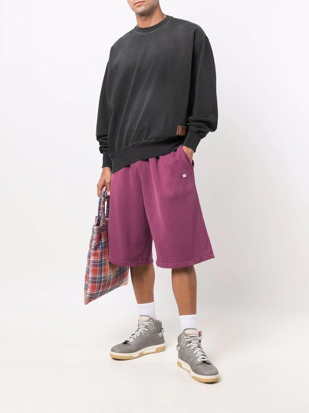 oversized track shorts - 2