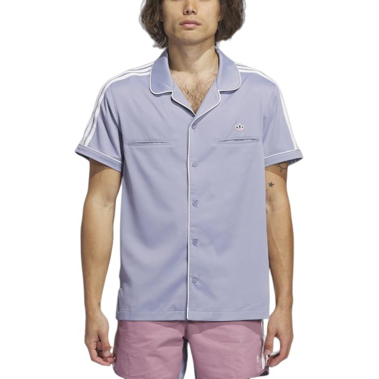 adidas x CLOT Bowling Shirt Asia Sizing 'Purple' IY8684 - 3