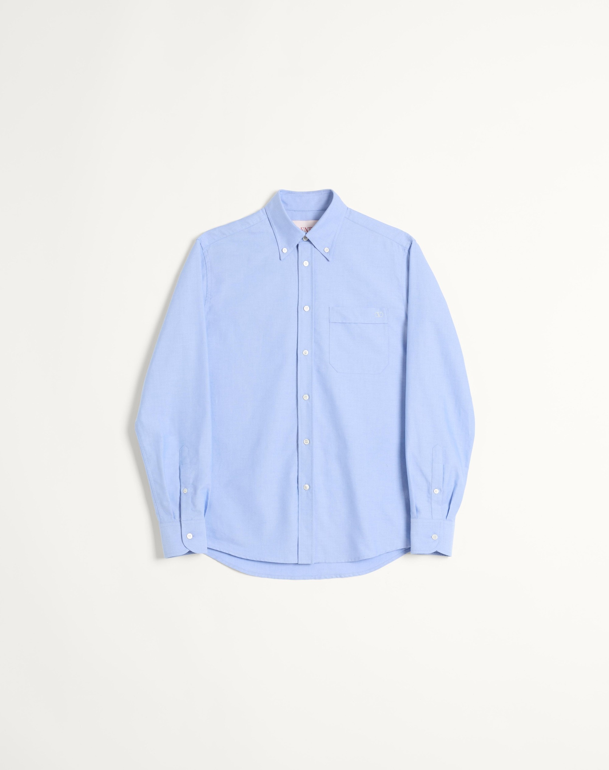 VLOGO EMBROIDERED COTTON SHIRT - 1