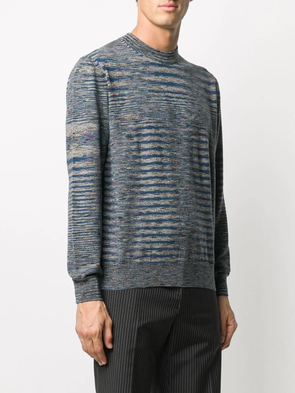 striped wool pullover - 3