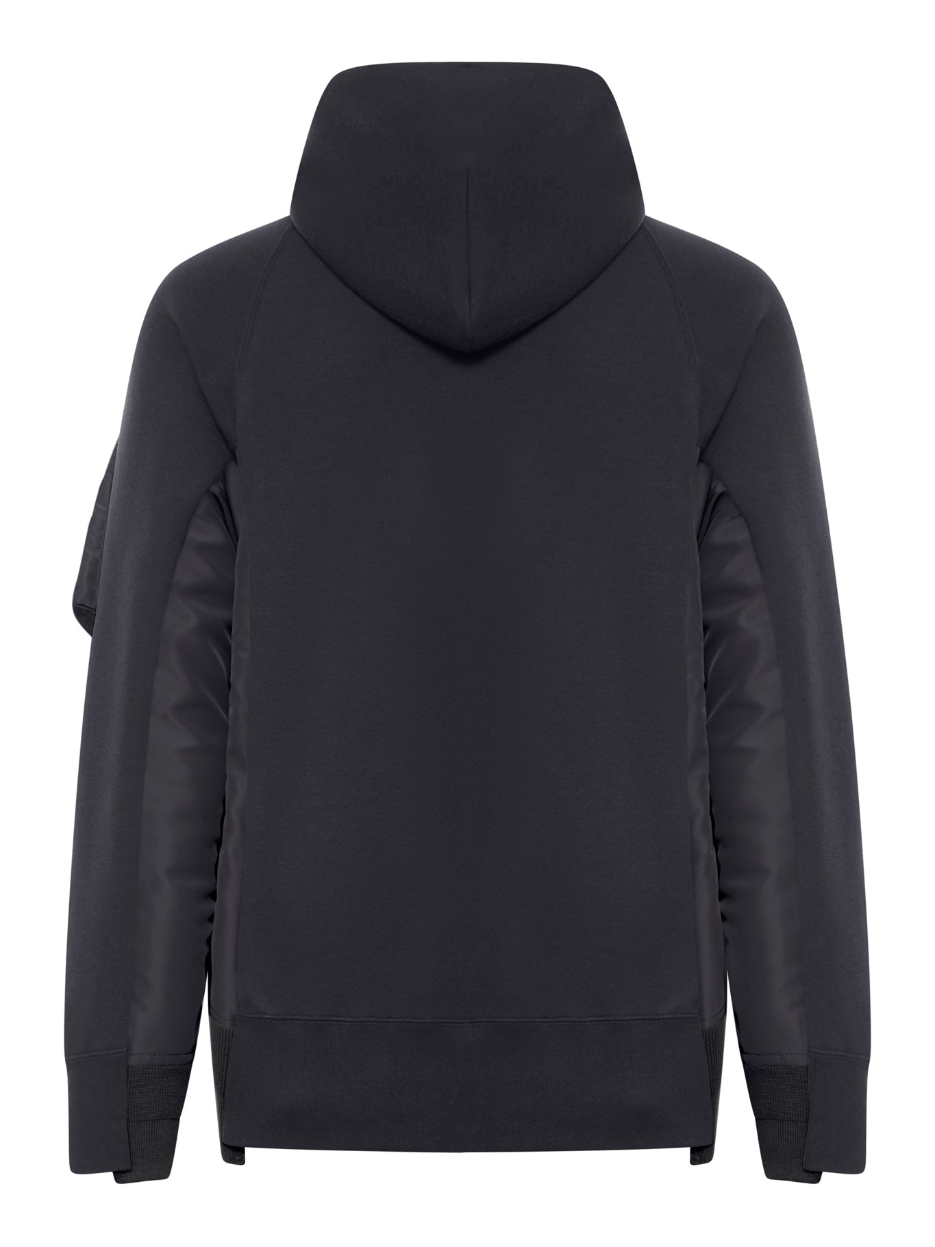 sacai SPONGE SWEAT X NYLON TWILL HOODIE | suitnegozi