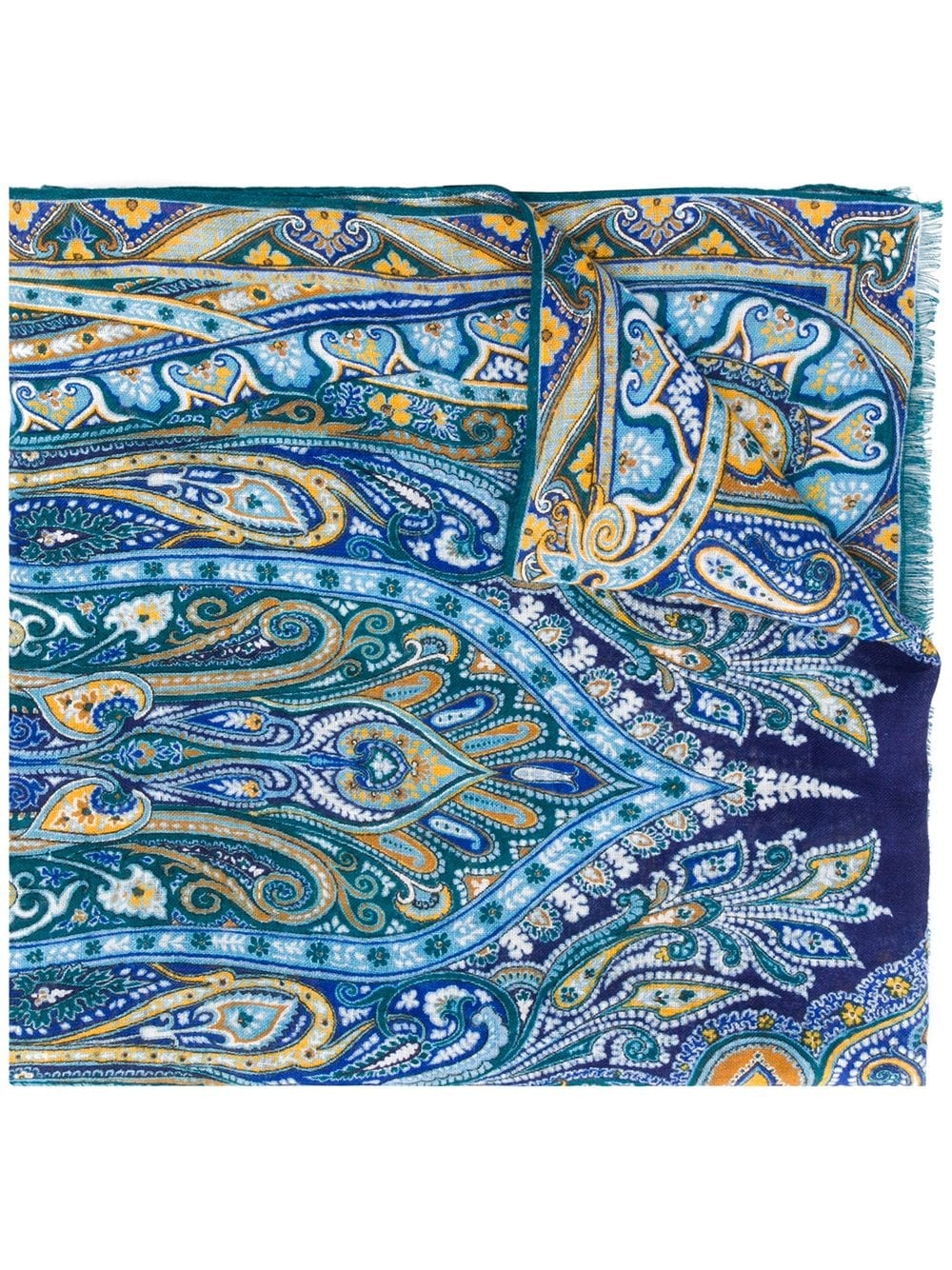 paisley print scarf - 1