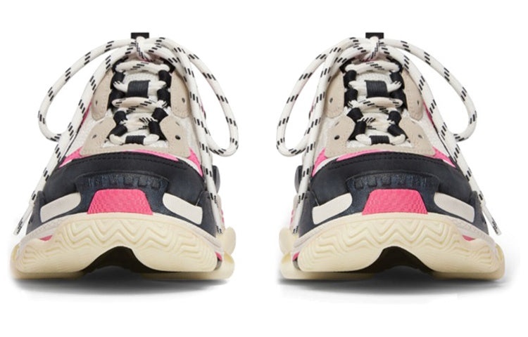 (WMNS) Balenciaga Triple S Mules 'White Pink and Black Double Foam and Mesh' 755686W3SM15671 - 5