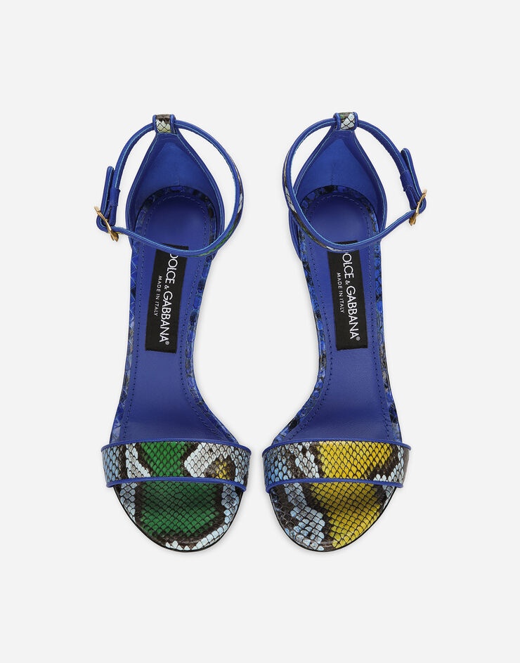 Python skin sandals with baroque DG detail - 4