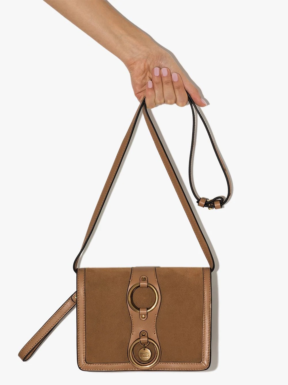 Roby suede crossbody bag - 4