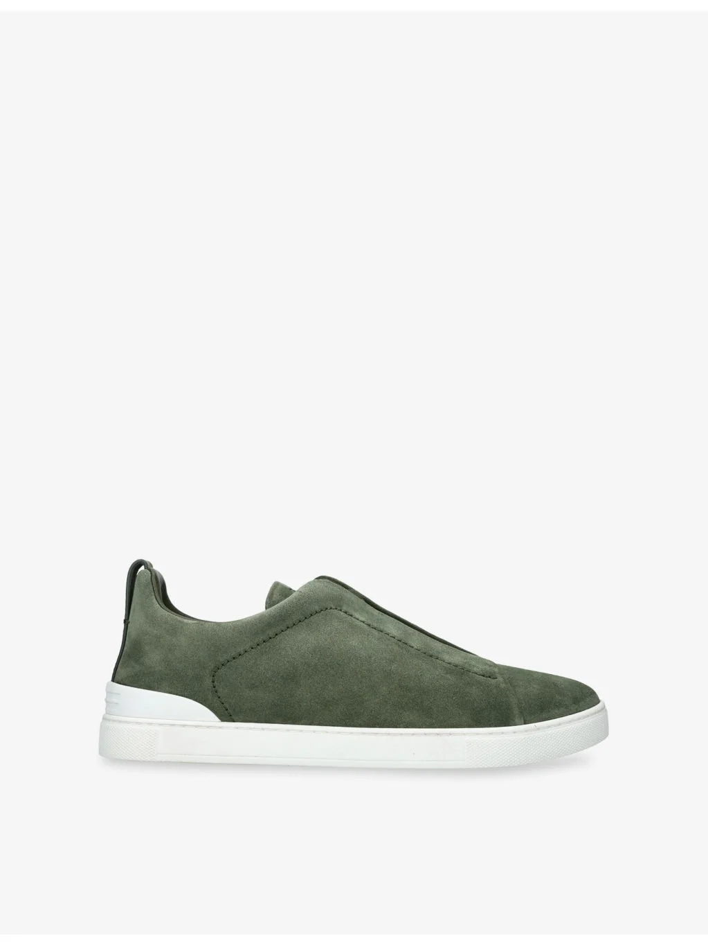 Triple Stitch Suede Trainers - 1