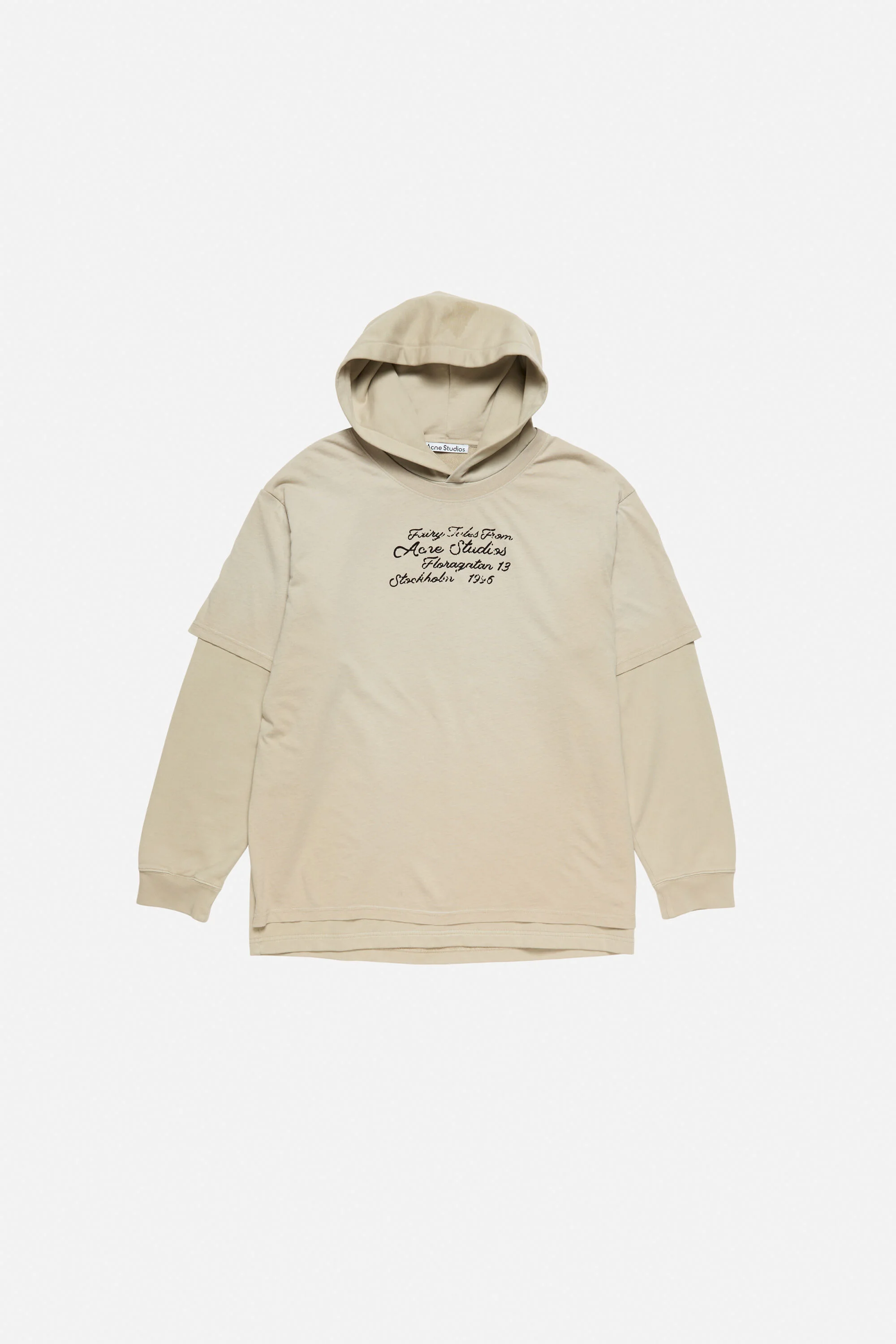 Layered sweatshirt - Faded beige - 1