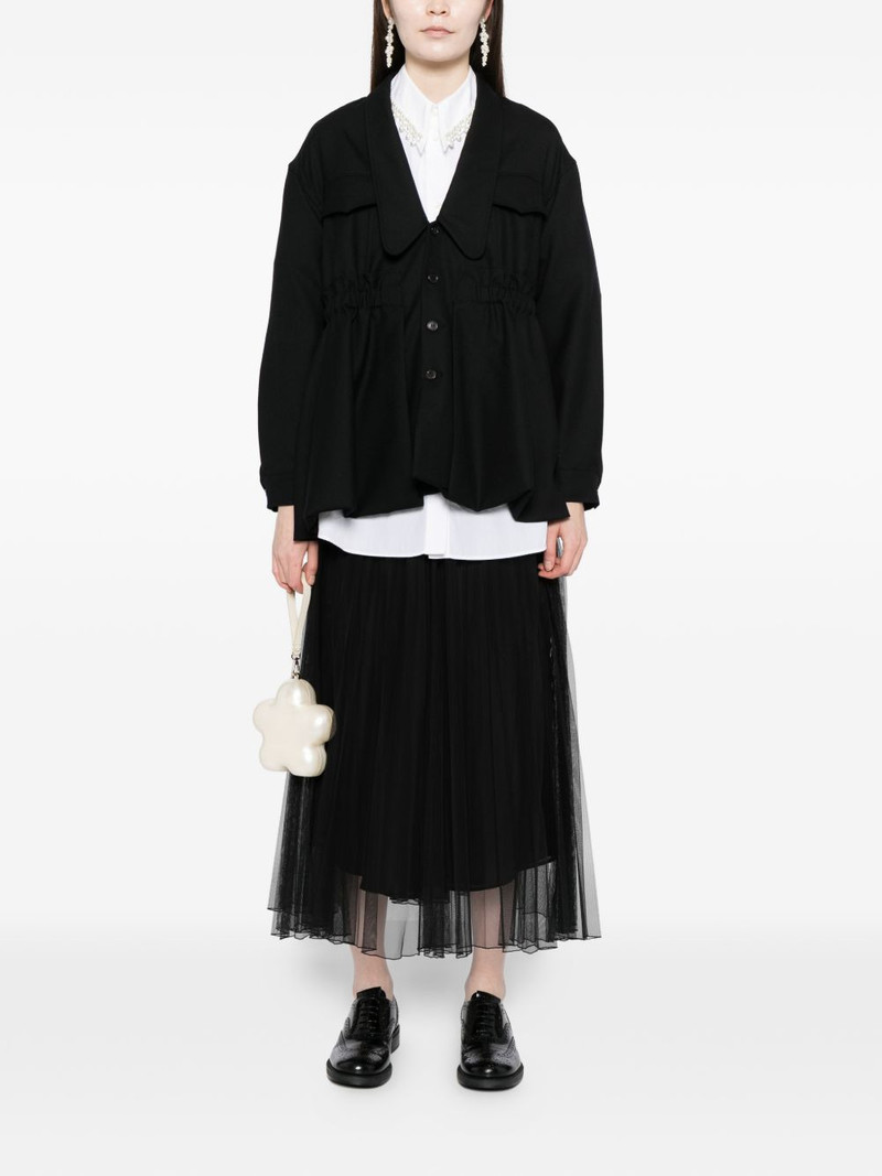 Noir Kei Ninomiya peplum wool jacket outlook