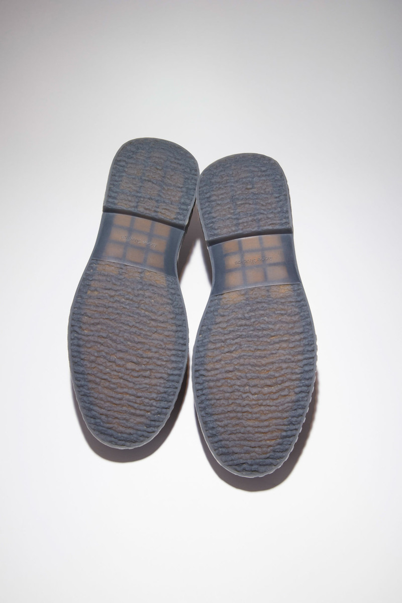 Leather derby shoes - Black/grey 3