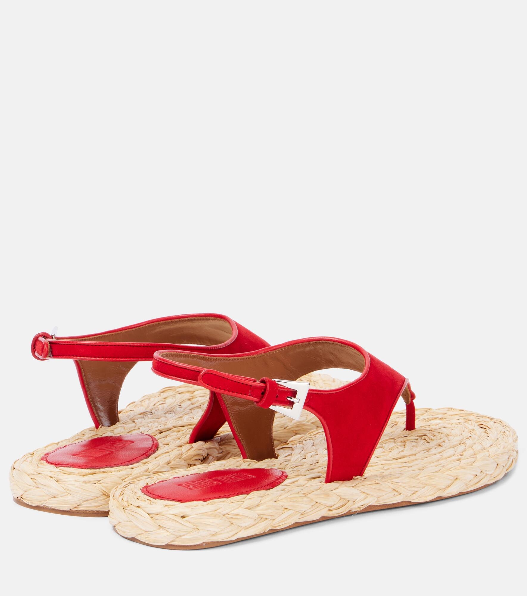 Amalfi suede thong sandals - 2